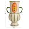 Hello Honey® Multicolor 8" Scandinavian Blossom Hand-Painted Stoneware Urn